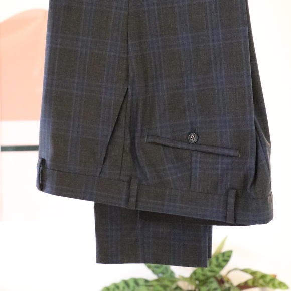 Men's Suit - Blue-pinstriped (38S), Canaletto - Made in Italy - Picture 8 of 11